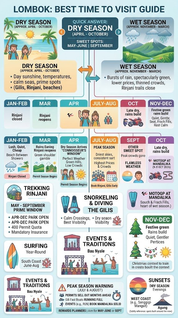 Best Time to Visit Lombok: The Month-by-Month Truth (2026) 1 best time to visit lombok