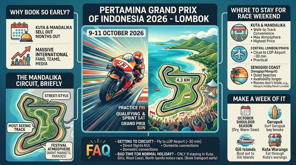 MotoGP Mandalika 2026: Dates, What to Expect and Why You Should Book Now 1 motogp mandalika 2026 dates guide