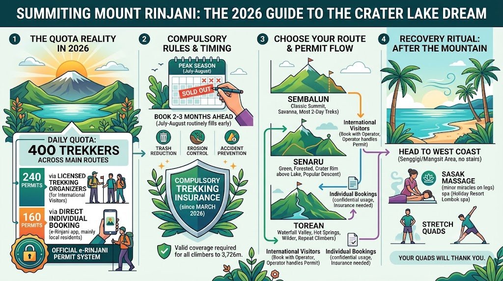 Climbing Mount Rinjani in 2026? Read the New Permit Rules Before You Book 1 mount rinjani permit rules 2026
