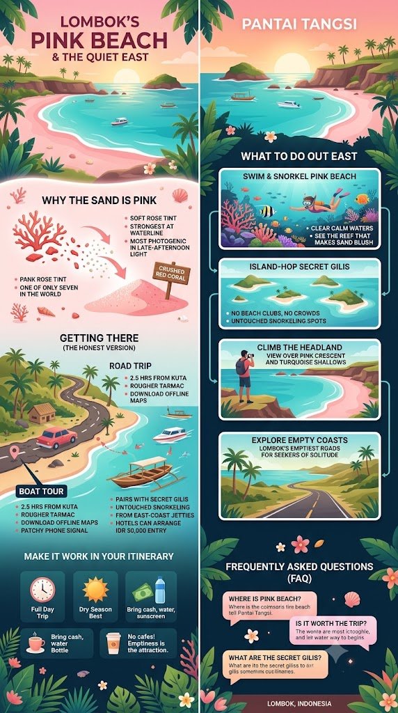 Pink Beach Lombok (Tangsi): A Guide to the Island's Beautiful, Empty East 1 pink beach tangsi east lombok guide