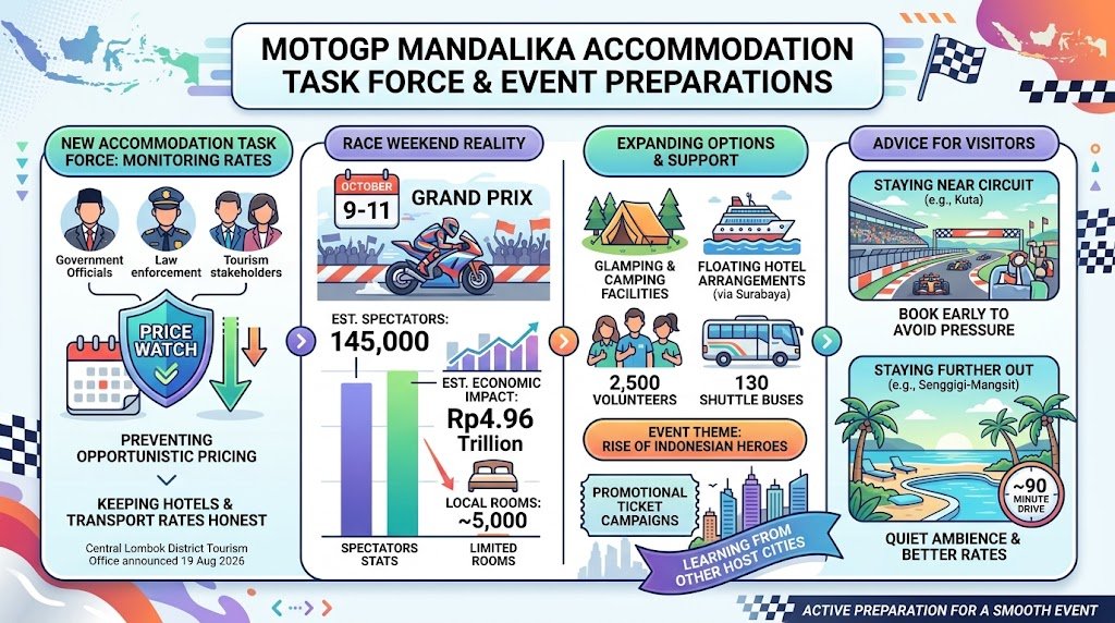 motogp mandalika accommodation 2026