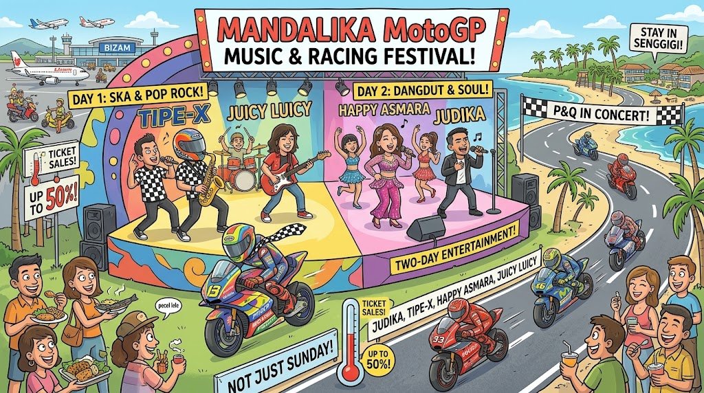 motogp mandalika entertainment lineup